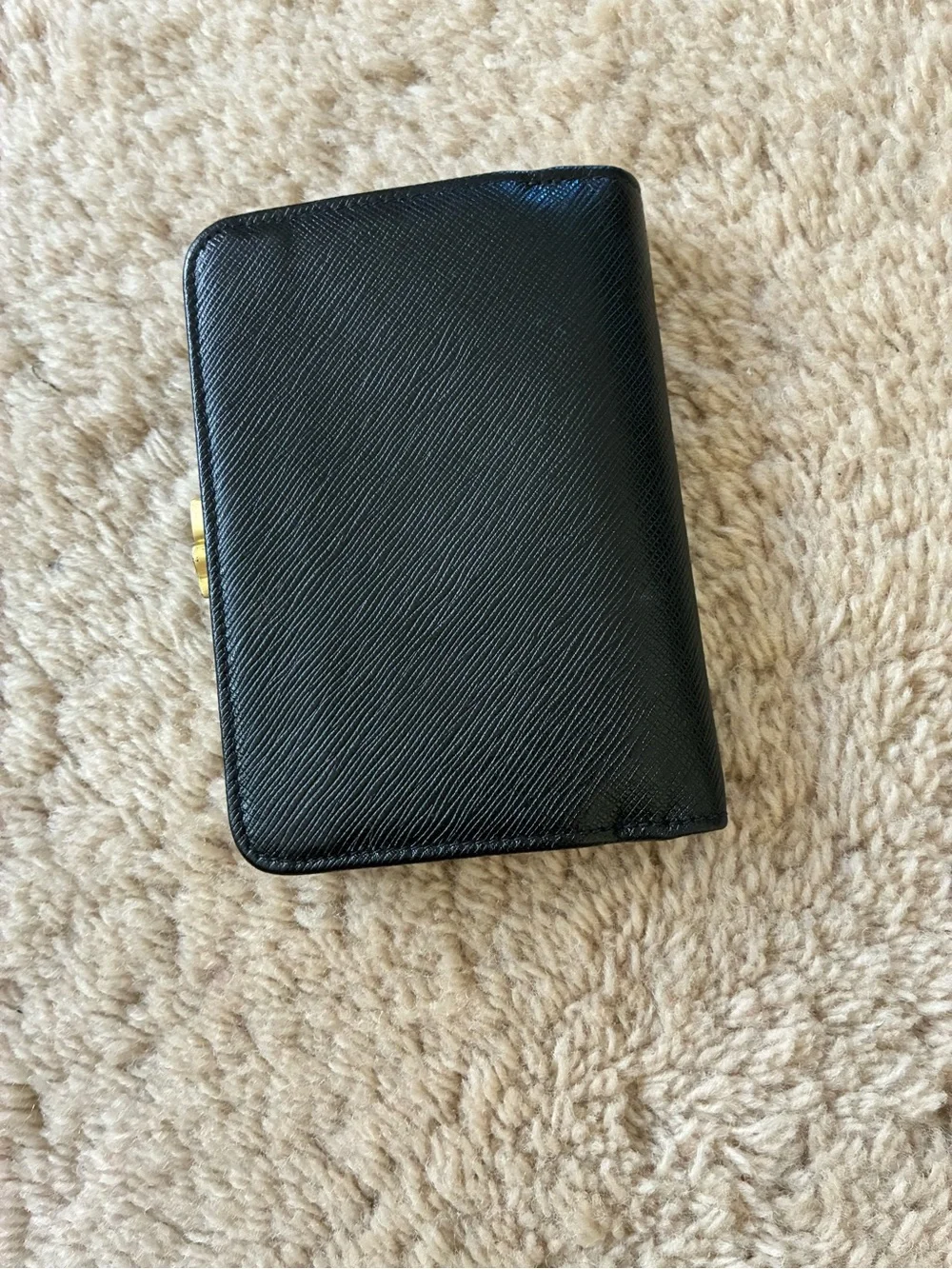 Vintage Coach black Saffiano wallet